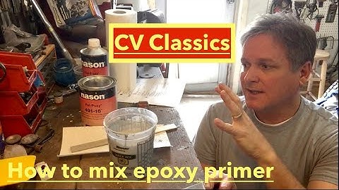 How to properly mix and spray epoxy primer