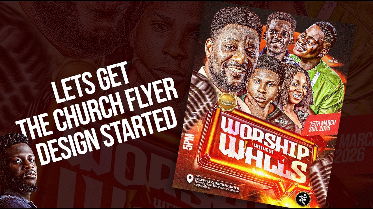 Давайте начнём разработку дизайна листовки.