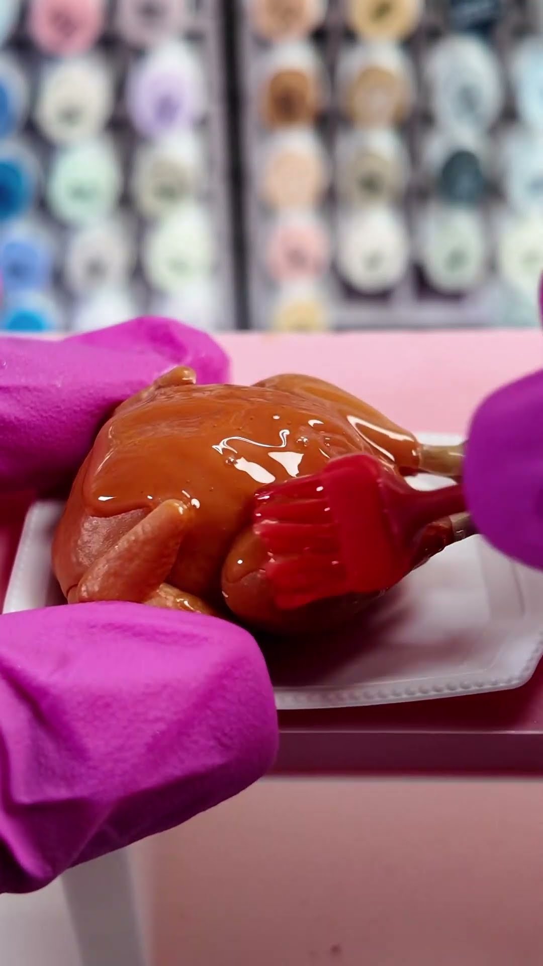 Let's Make Miniverse Glazed TURKEY  #shortsfeed #shorts #asmr