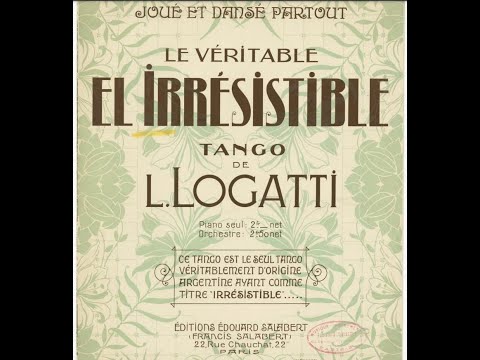 "El Irresistible" Jim Europe's Society Orchestra, 1913 James Reese Europe Tango argentine dance disc