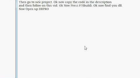 DarkBasicPro\C++ DLL Tutorial