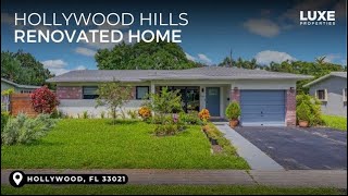 1126 E Hawthorne Cir | Hollywood, FL 33021 | Hollywood Hills 3BR 2BA Renovated Single Family Home