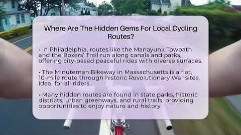 Where Are The Hidden Gems For Local Cycling Routes? - The Cycling Junkies
