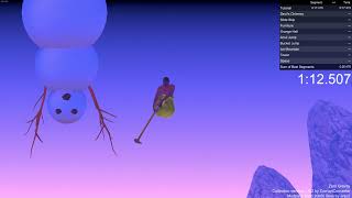 getting over it zero gravity in 1:47.509 with splits