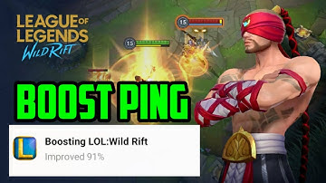 HOW TO FIX WILD RIFT PING & LAG League of Legends Mobile