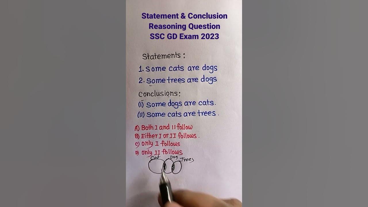 Statement & Conclusion| Reasoning Classes| Reasoning Tricks| Figure Reasoning for SSC GD | #shorts