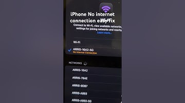 IPhone WiFi no internet connection easy fix