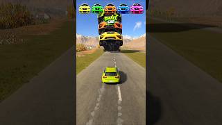 sizeable car vs 10x giant car ❓#shorts #beamngdrive #beamng