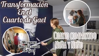 TRANSFORMACION DE EL CUARTO DE GAEL + CUARTO COMPARTIDO PARA NIÑO Y NIÑA  + CUARTO MONTESORY