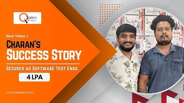 From ECE to Software Test Engineer | Charan S’s Success Story with QSpiders BTM