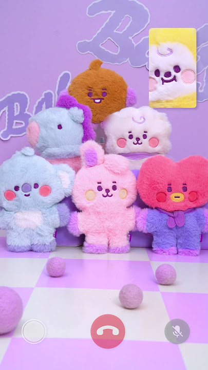 BT21 BABY Flat FurPurple Heart Edition