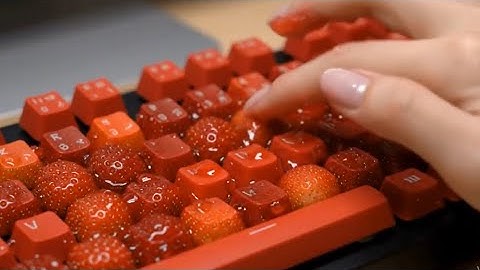 10 minutes Which Ai keyboard would you choose? ASMR relaxation video VEO3 satisfying relaxing sleep 