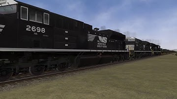 NORFOLK SOUTHERN MILITARY TRAIN OPEN RAILS TRAIN SIMULATOR