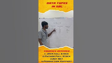 What is Datatypes | Datatypes in sql | தமிழில்   | in Tamil | #shorts