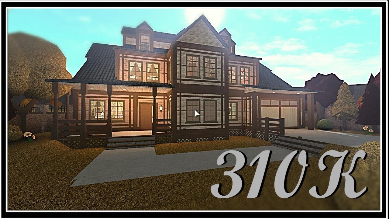 Roblox Welcome To Bloxburg Classic Old Rustic House 310k Aidil Designs Youtube - roblox rustic bloxburg cheap modern house