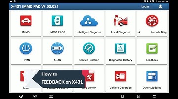 How to feedback with your X431