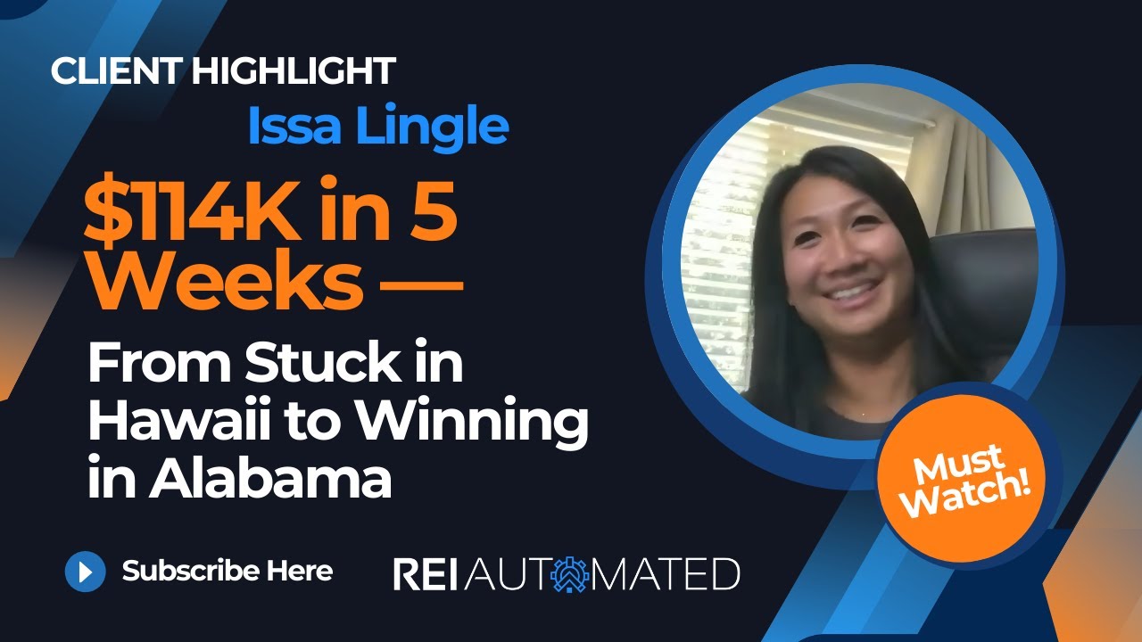 First-Gen Immigrant Investor Closes $114K in 5 Weeks With REI Automated