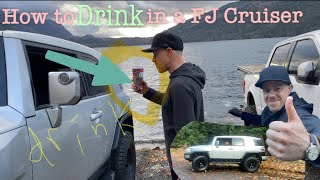 How to place drinks in a FJ Cruiser….These are little Toyota tips and tricks with Starbucks drinks.