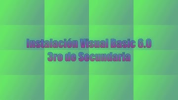 Instalación VB6 en Windows 10