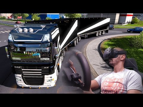 Видео: Oculus Rift плюс Euro Truck Simulator 2 - это настоящее новое поколение