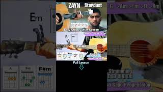 ZAYN - Stardust #guitarcover #guitartutorial #chords #guitarlesson #shorts