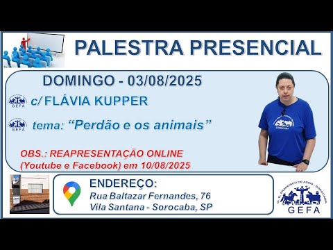 Assista: Palestra Presencial - c/ FLÁVIA KUPPER (03/08/2025)