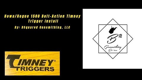 HOWA 1500  TIMNEY 2LB TRIGGER INSTALL/UPGRADE