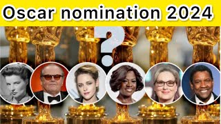 Oscar nomination 2024 full actor and actress list #america #oscar #awards @TrendingNews10932