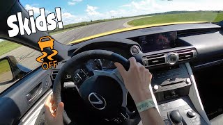 How to Fully Disable Stability Control in the Lexus RC F - The Pedal Dance! POV Track Test
