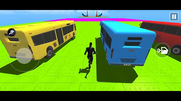 Crazy Bus Mega Ramp Impossible Racing - Bus Stunt Impossible Tracks  - Android Gameplay iOS
