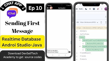 Easy way of sending messages using Firebase Realtime Database Java. Chat App Ep10 DevSelfTech