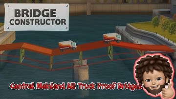 Bridge Constructor+ - All Central Mainland Truck Proof Bridges Walkthrough | Apple Arcade