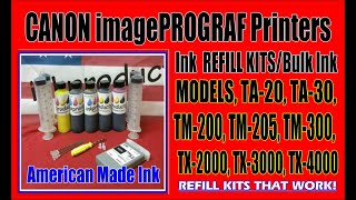 CANON imagePROGRAF Refill Kit For,  PFI 030, PFI 110, PFI 120, PFI 310, PFI 320, PFI 710 Cartridges