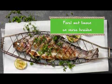 Video: Forel Met Groente En Kruie