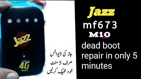 jazz mf 673 M10 dead boot repair||jazz device dead recovery