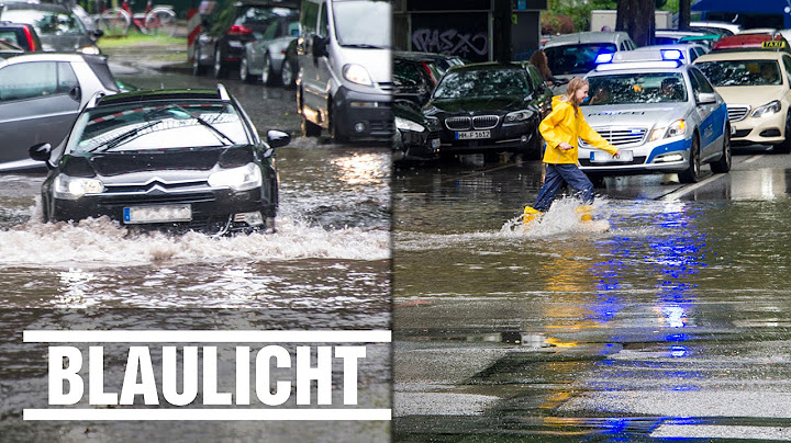 Unwetter in Hamburg - Feuerwehr im Dauereinsatz