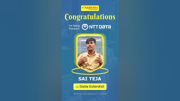 Congratulations to Our Data Science Students for Being Placed at NTT DATA! 🎉 #datascience