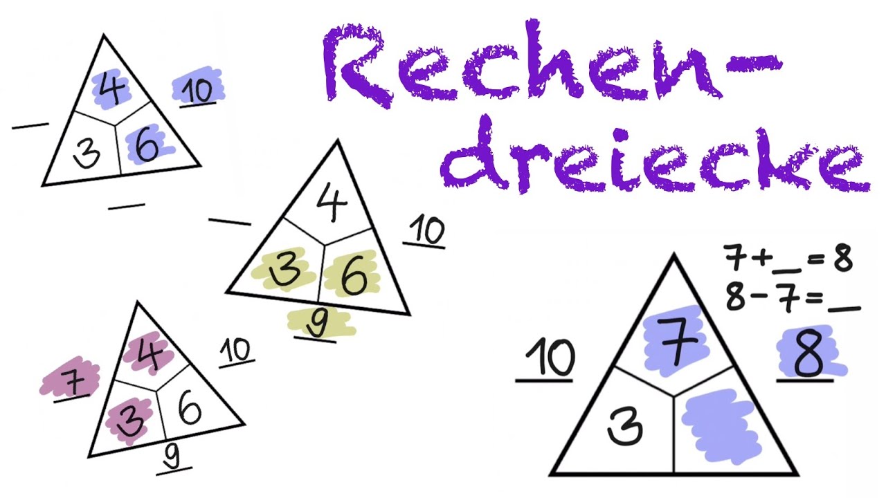 Pikas Digi Rechendreiecke : Rechendreiecke Mathe Klasse 1 – HQNT