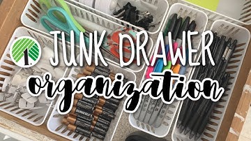 JUNK DRAWER ORGANIZATION | Dollar Tree Organization 2020