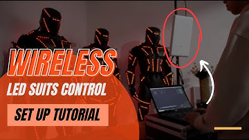 LED Dance - Wireless controller Set Up before Show | Perfect Sync suits and transmitter