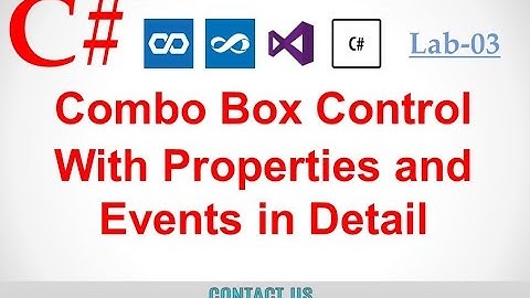 C# in Urdu - ComboBox Control with Properties and Events