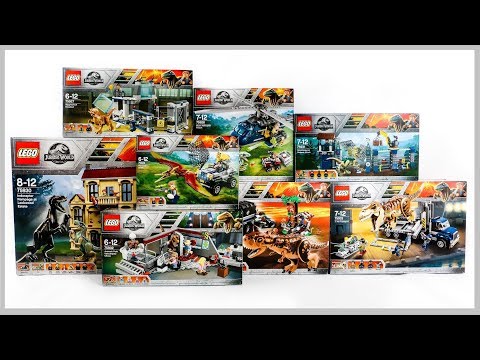 A detailed look at all the Lego Jurassic World sets that were inspired by the PG-13 movie Jurassic W. 