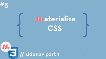 Materialize CSS #5 - Sidenav Part 1