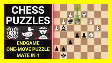 Chess Puzzles to Practice. Themes: Endgame, One-move puzzle, Mate in 1. Learn Chess