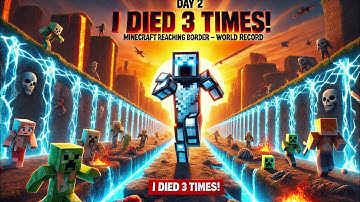 Minecraft World Border Walk – Day 2: I Died 3 Times Trying!