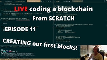LIVE Coding a production ready blockchain from scratch in Golang EP11: Creating our first blocks