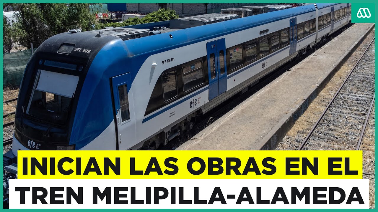 Presidente da inicio a las obras del tren Melipilla-Alameda
