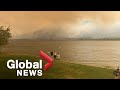 Wildfire triples in size in BC's Okanagan; Health concerns over smoky skies