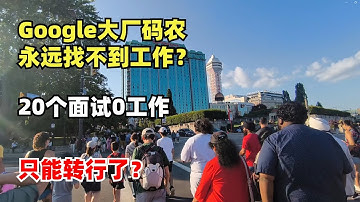 Google大厂码农永远找不到工作？20个面试0工作，只能转行了？