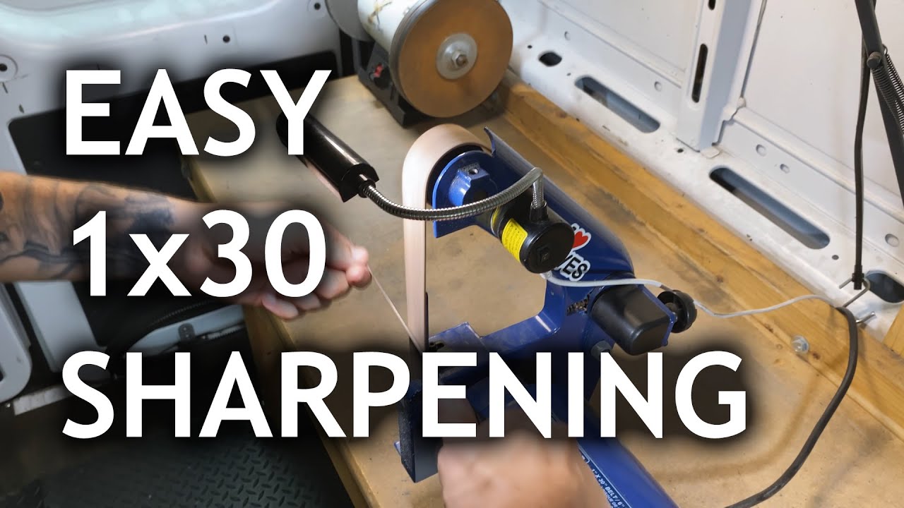 1x30 Knife Sharpening - EASY Method